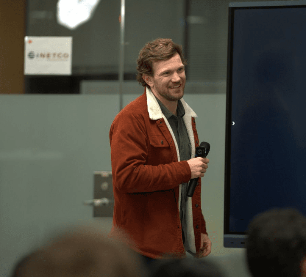 Scott, mid-talk